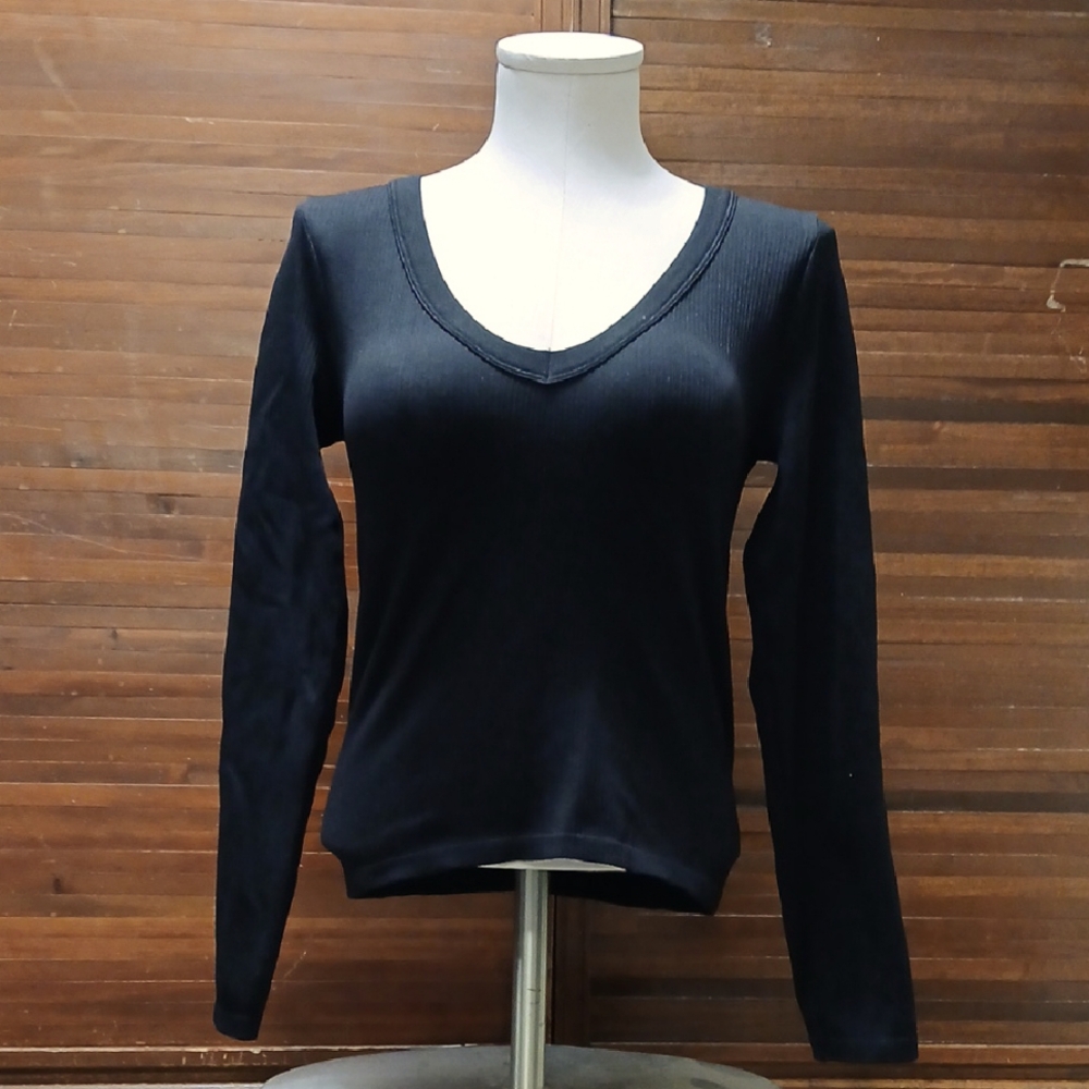 Juniors' M (7/9) No Boundaries Ribbed Shirt NWT